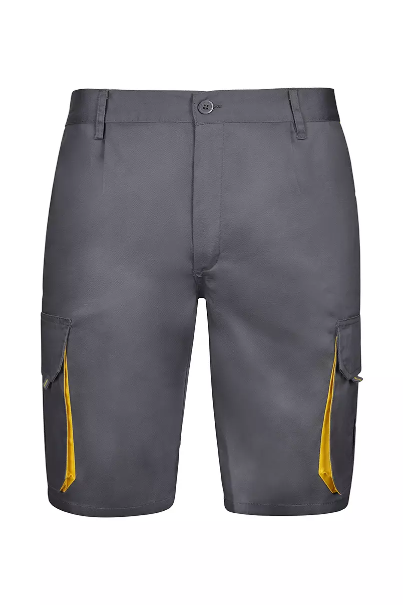 Velilla 103007-08-17, Work Shorts, Grey/Yellow