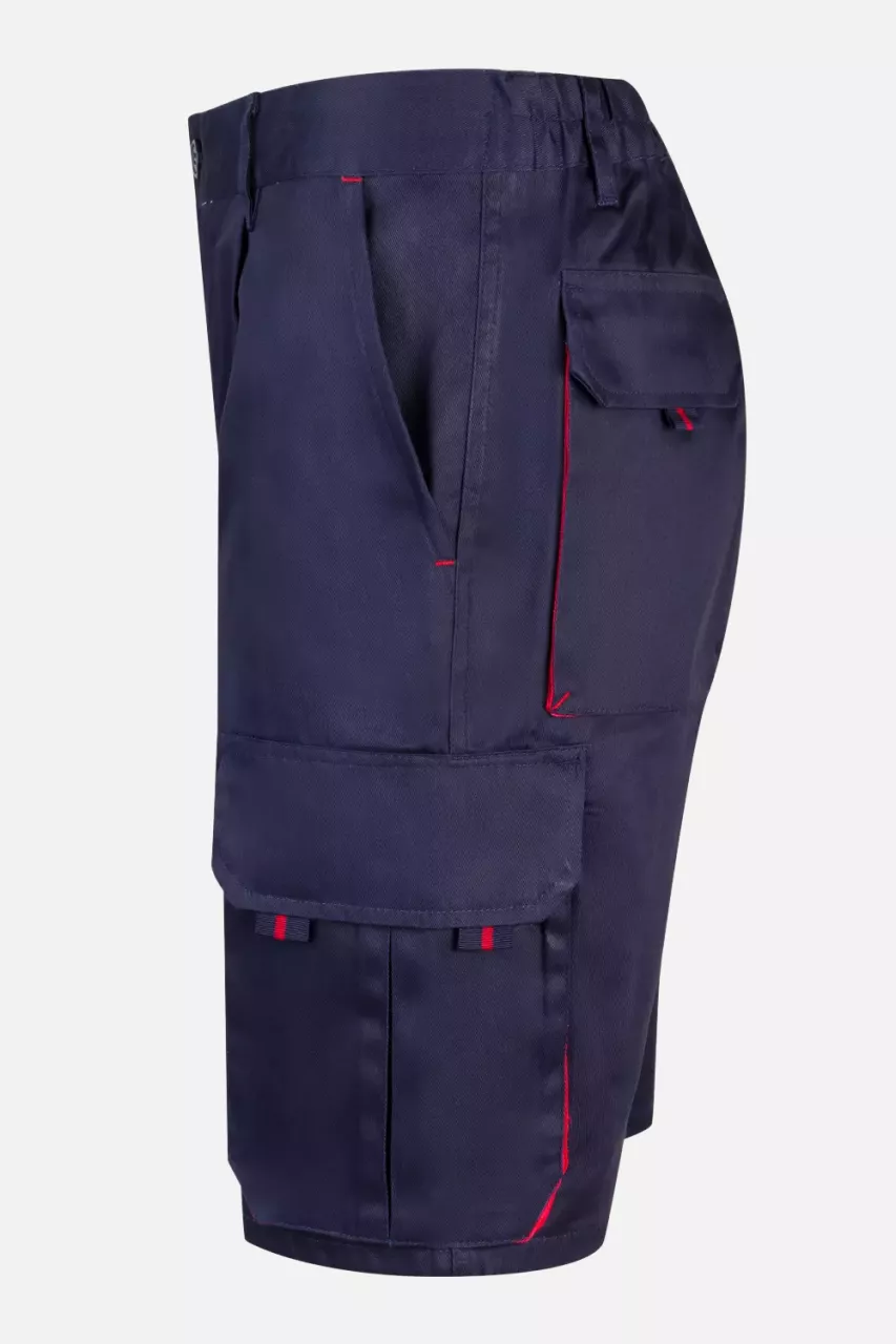 Velilla 103007-01-12, Work Shorts, Marine Blue/Red, image 6, gallery thumbnail