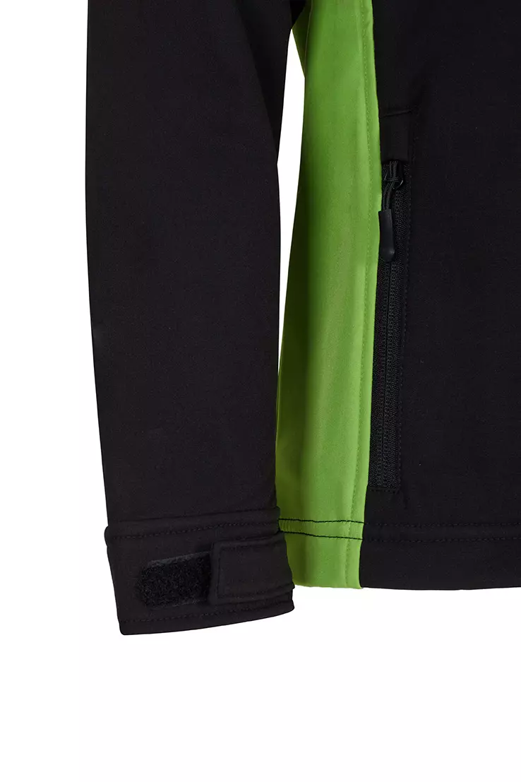 Velilla 106004-00-25, Work Jacket, Black/Lime Green, image 4