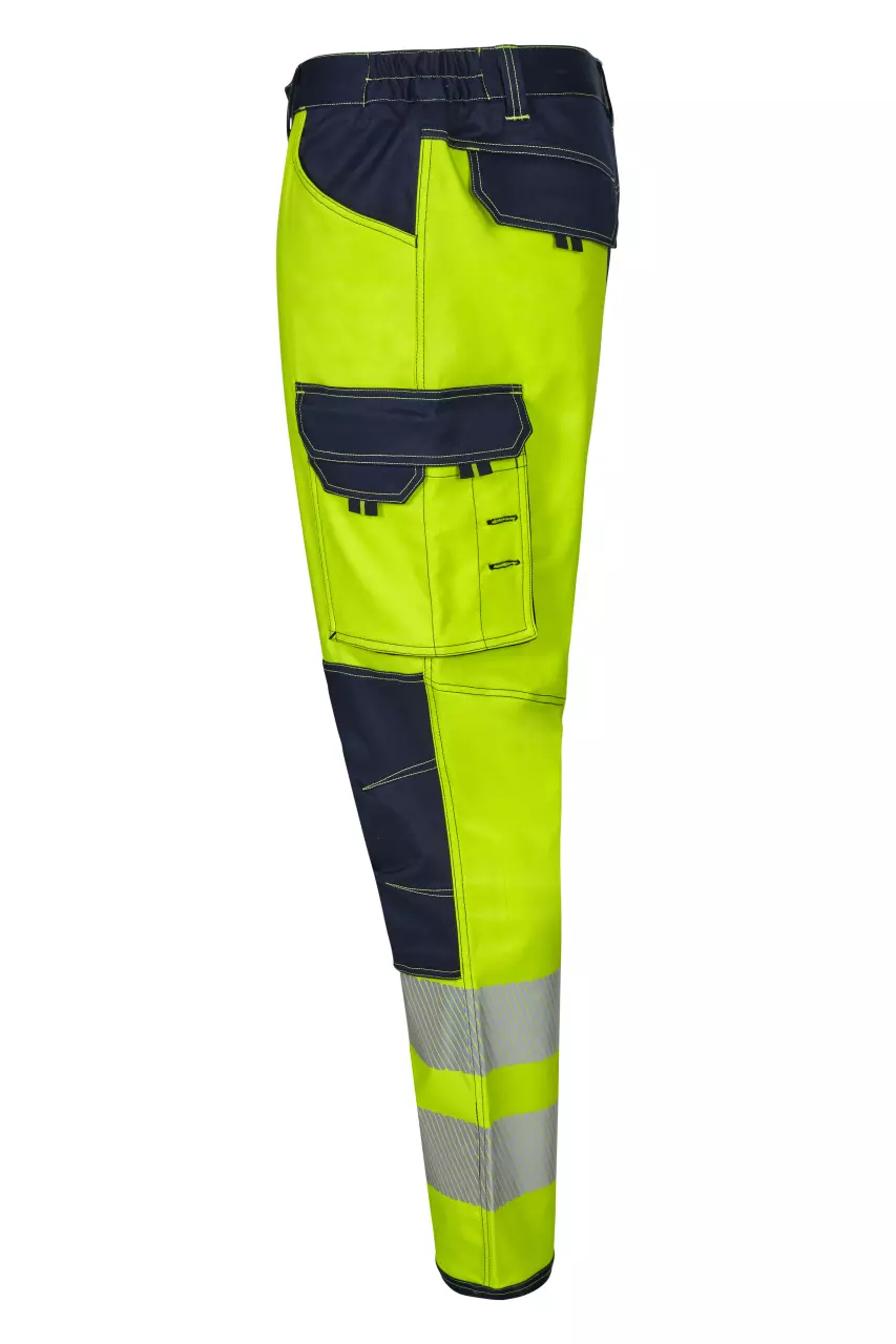 Velilla 303010S-61-20, High-Vis Work Trousers, Navy Blue/Hi-Vis Yellow, image 2, gallery thumbnail