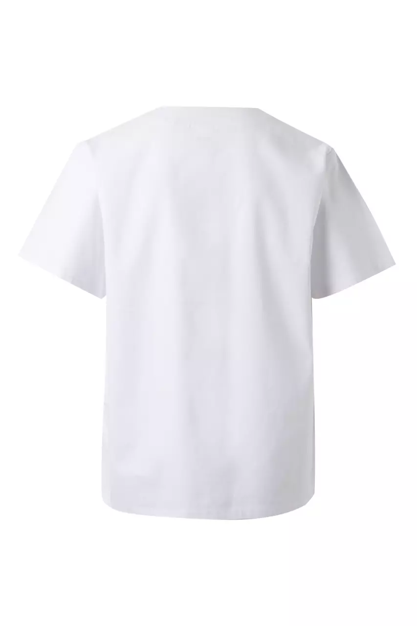 Velilla 535205-07, Work Tunic, White, image 3, gallery thumbnail