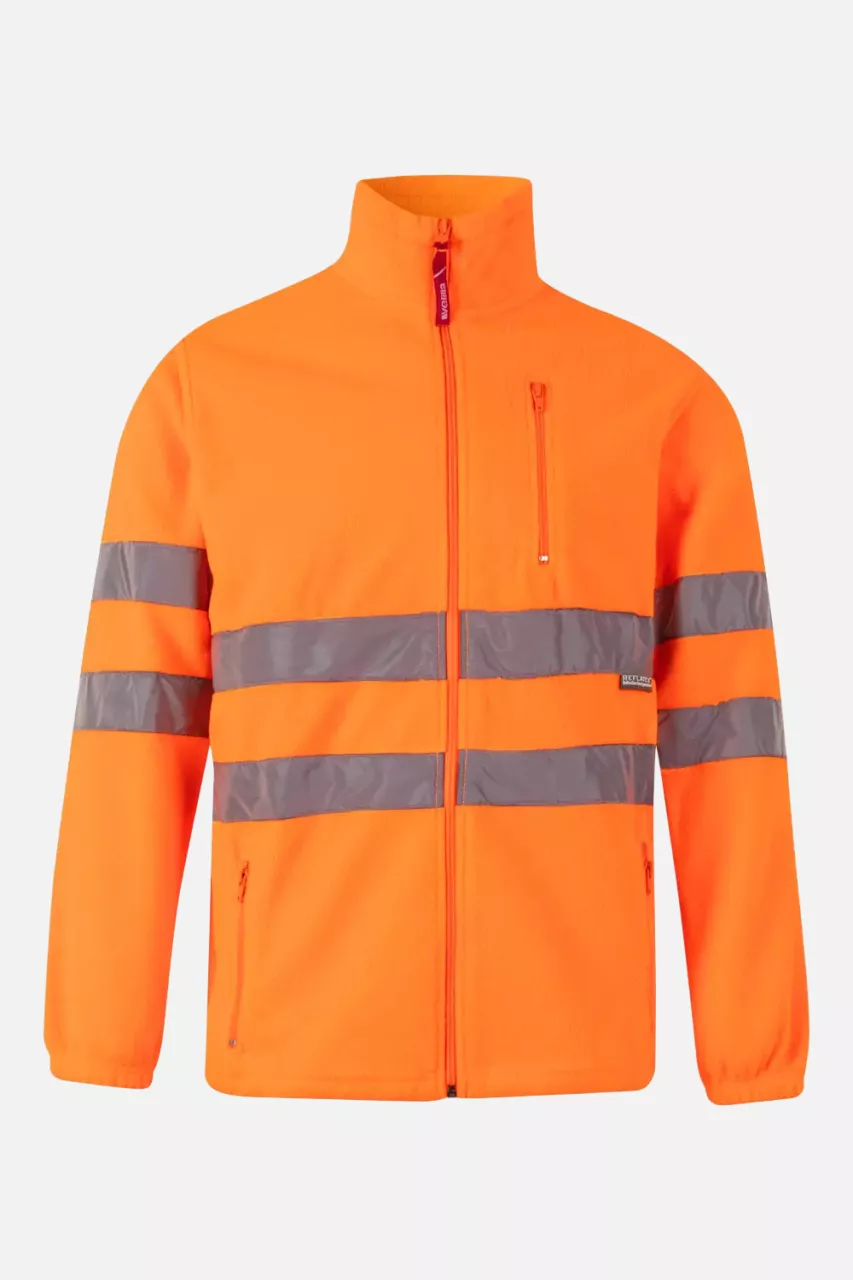 Velilla 181-19-2, High-Vis Fleece Jacket, Size 4XL/5XL, Hi-Vis Orange, image 1, gallery thumbnail