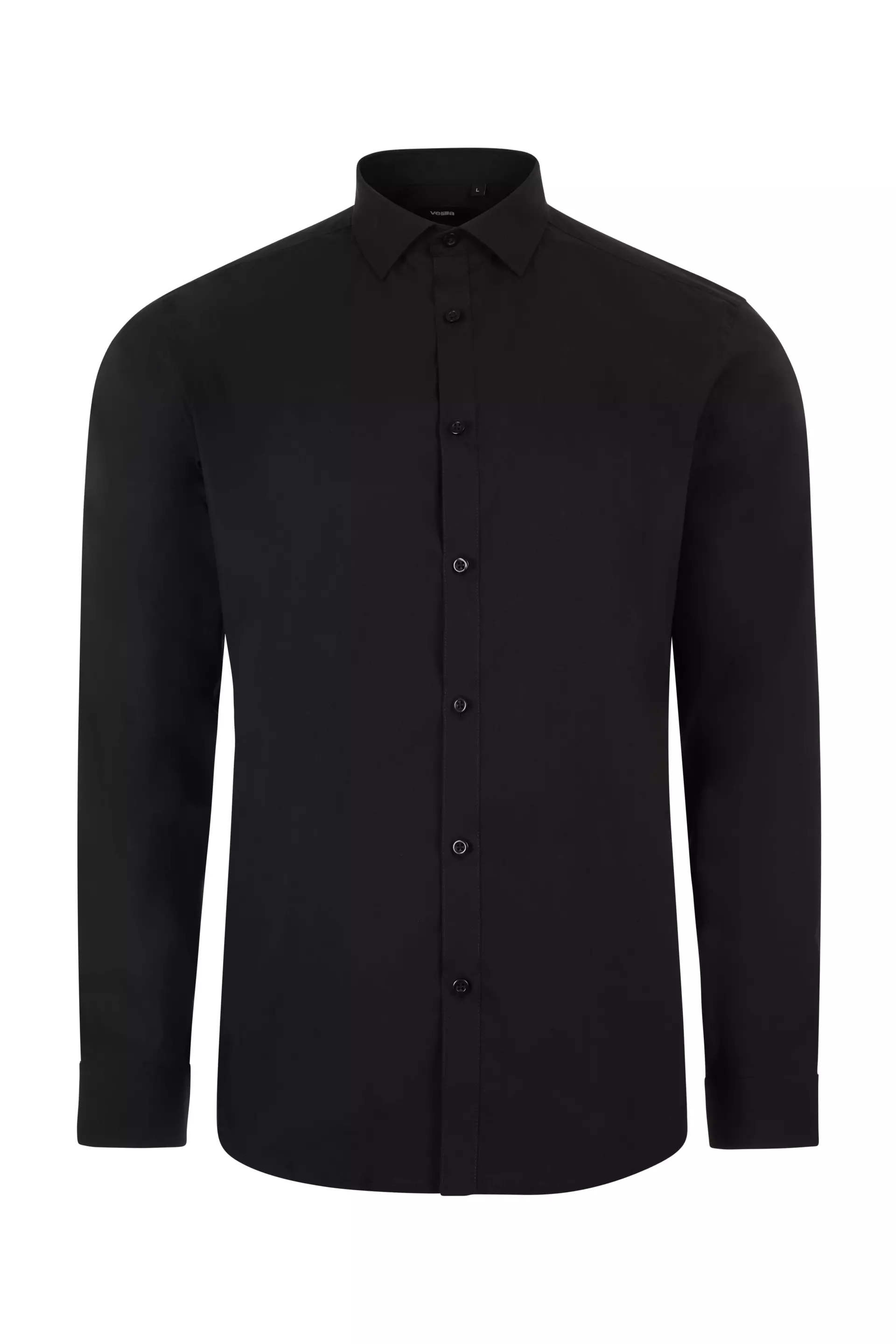 Velilla 405017S-00, Long Sleeved Work Shirt, Black