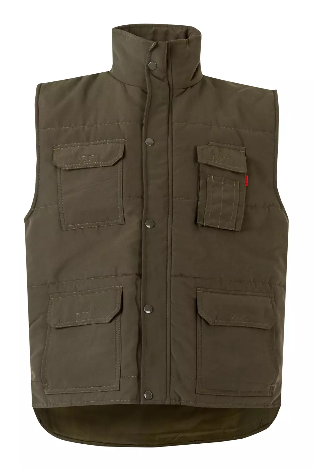 Velilla 108-03, Work Vest, Khaki Green, image 1