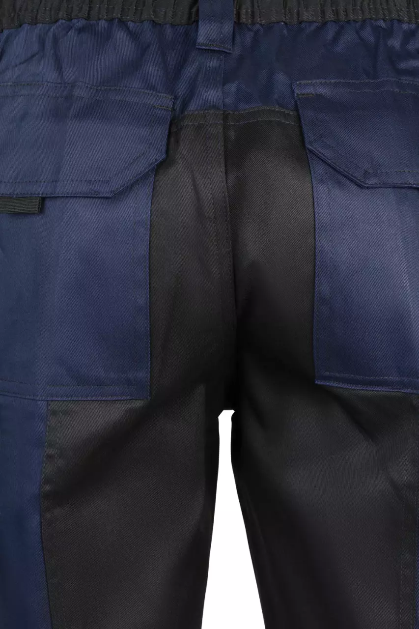 Velilla 103021B-61-00, Work Shorts, Navy Blue/Black, image 3, gallery thumbnail