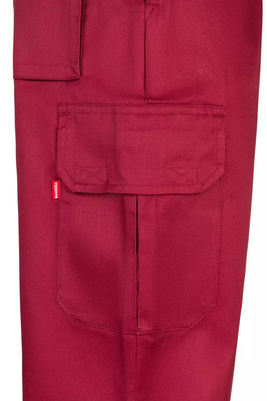 Velilla 345-18, Work Trousers, Maroon, image 3, gallery thumbnail