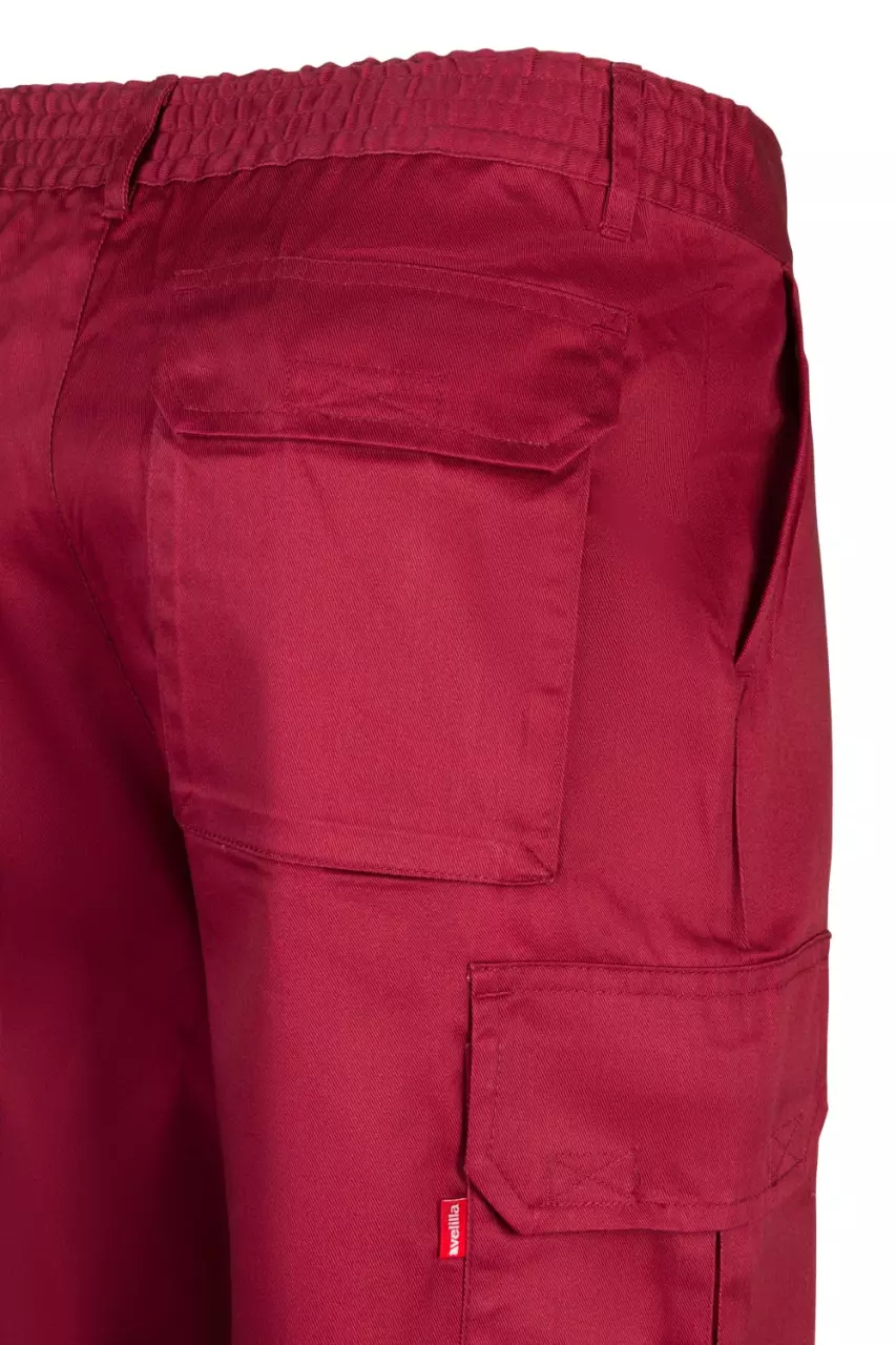 Velilla 345-18, Work Trousers, Maroon, image 4, gallery thumbnail