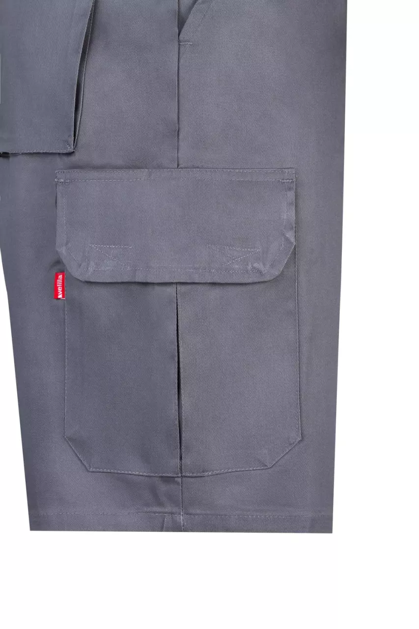 Velilla 344-08, Work Shorts, Grey, image 4, gallery thumbnail