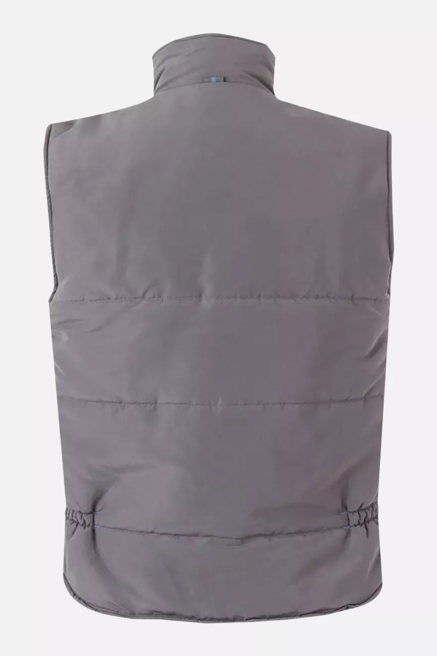 Velilla 205902-08-05, Padded Work Vest, Grey/Sky Blue, image 4, gallery thumbnail