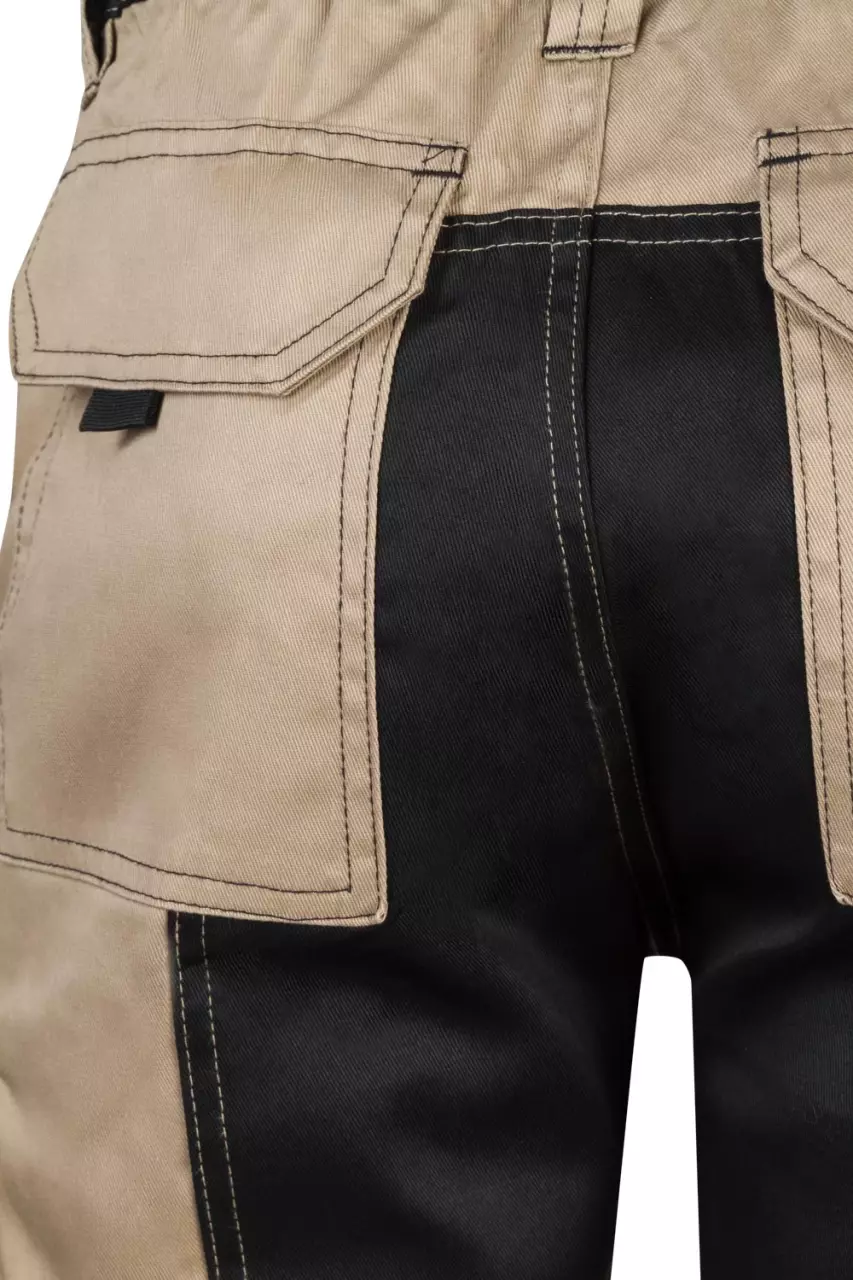 Velilla 103021B-46-00, Arbeitsshorts, Sandbeige/Schwarz, image 7, gallery thumbnail