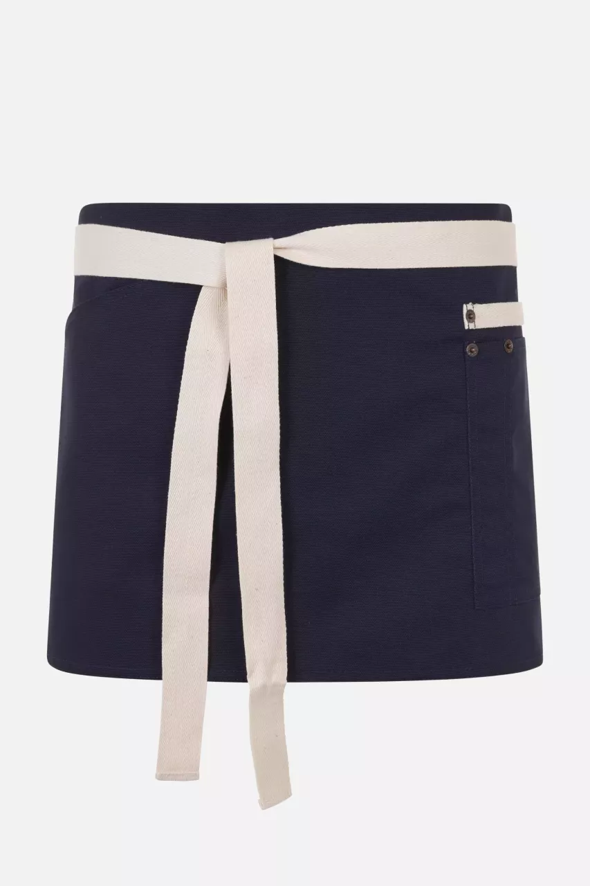 Velilla 404221B-61-41, Work Apron, Navy Blue/Ivory, image 4, gallery thumbnail