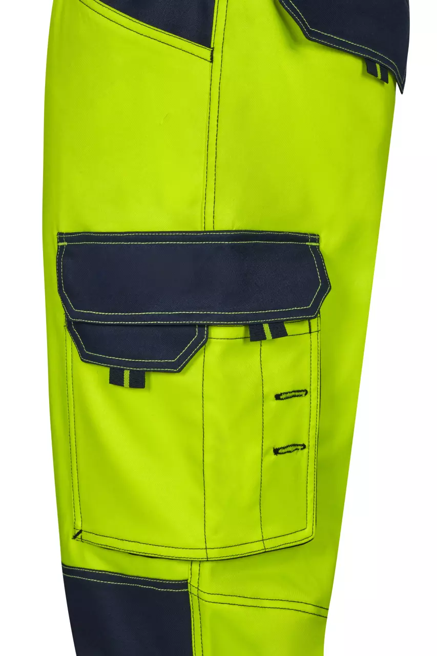 Velilla 303010S-61-20, High-Vis Work Trousers, Navy Blue/Hi-Vis Yellow, image 5, gallery thumbnail