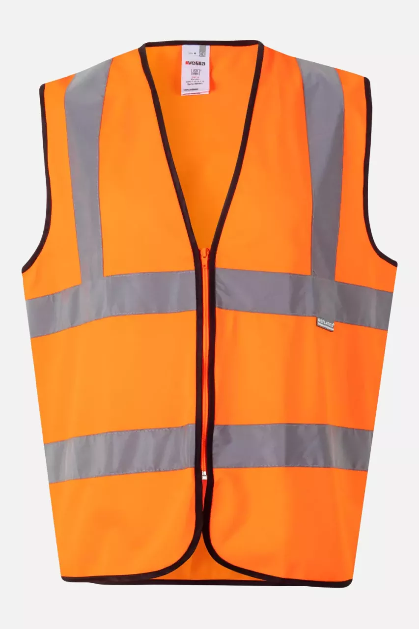 Velilla 305901-19, High-Vis Vest, Hi-Vis Orange, image 1, gallery thumbnail