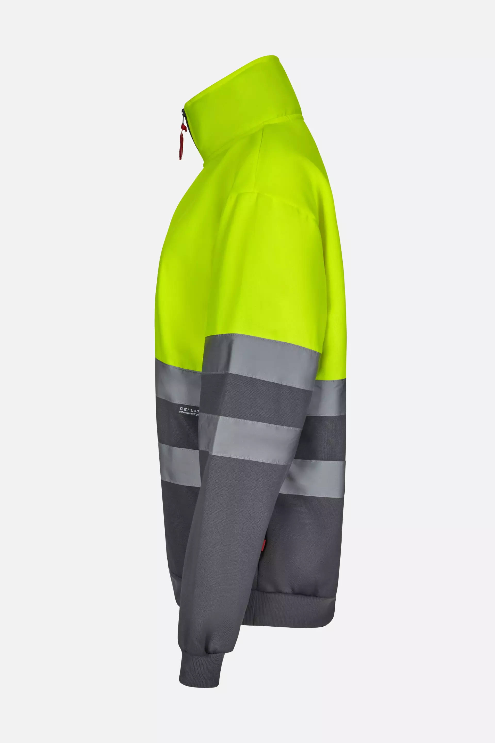 Velilla 305701-08-20, Warnschutz-Sweatshirt, Grau/Warngelb, image 4