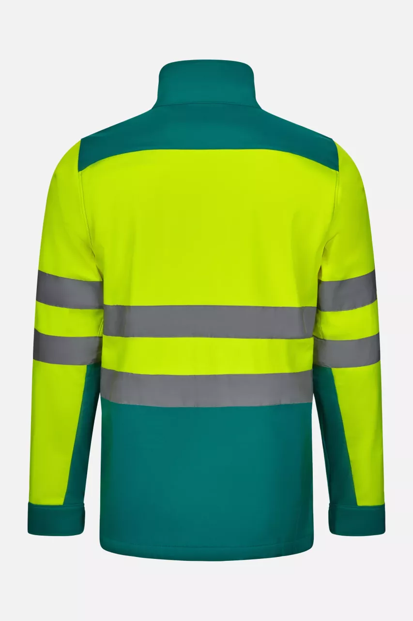 Velilla 306006-02-20, High-Vis Jacket, Green/Hi-Vis Yellow, image 4, gallery thumbnail