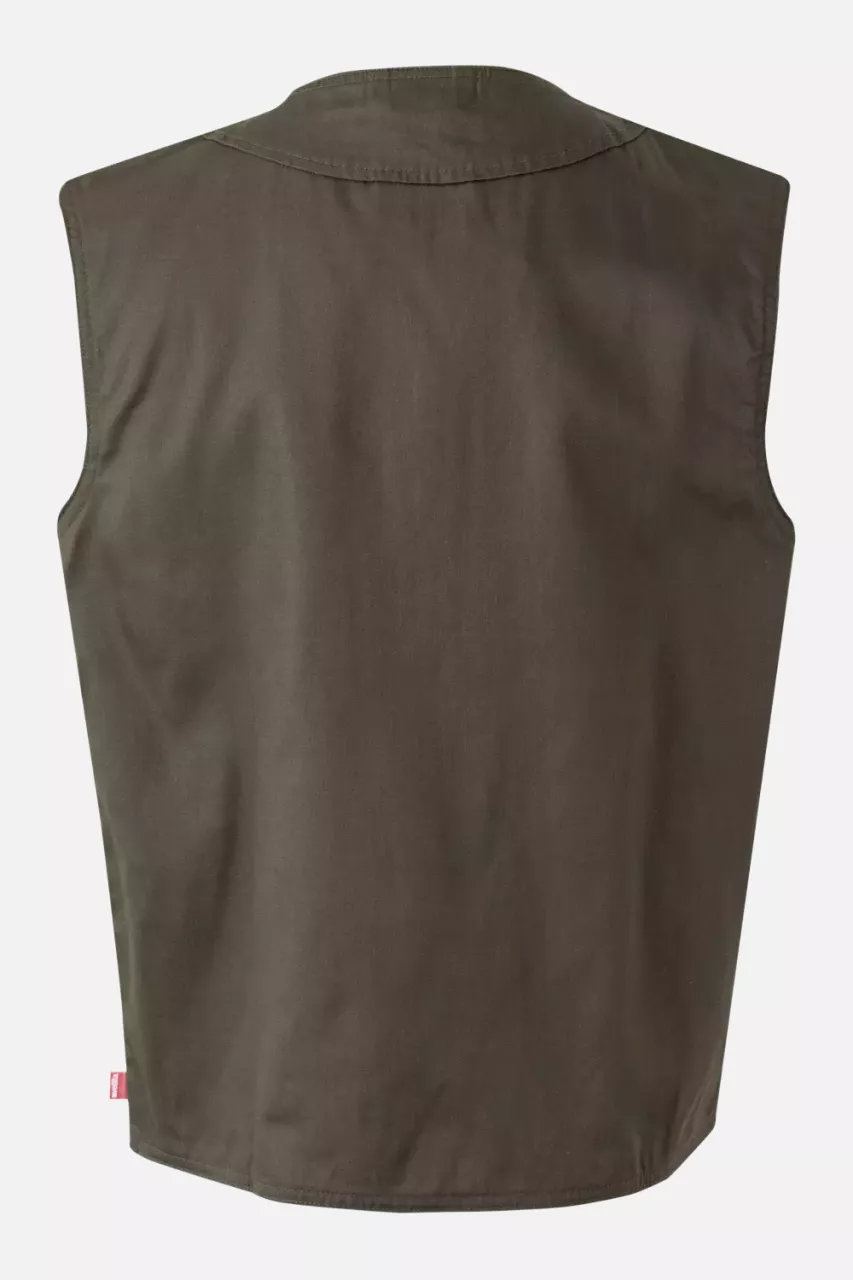 Velilla 105901-03, Work Vest, Khaki Green, image 4, gallery thumbnail