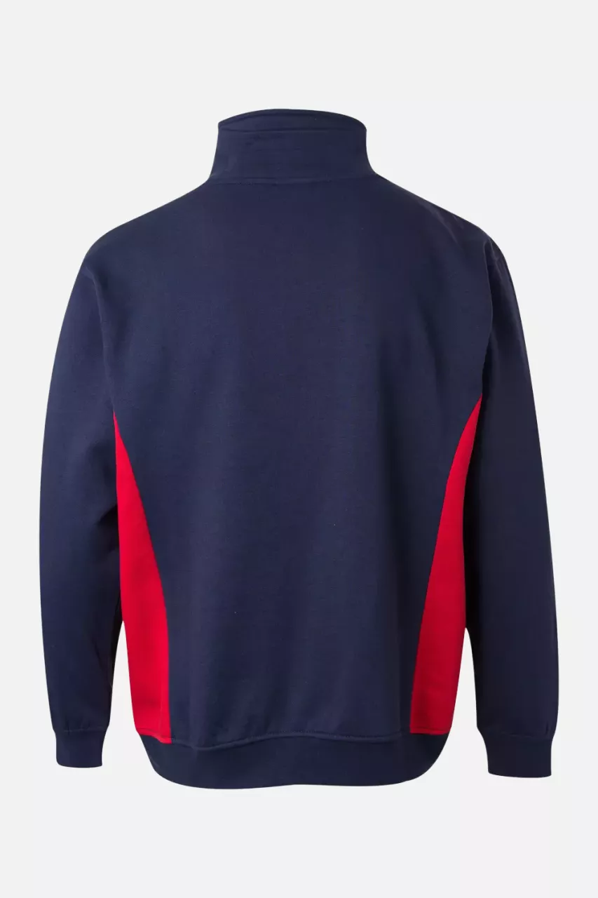 Velilla 105704-61-12, Arbeitssweatshirt, Marineblau/Rot, image 3, gallery thumbnail