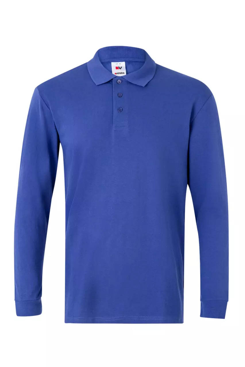 Velilla 105503-09, Long Sleeved Polo Shirt, Royal Blue