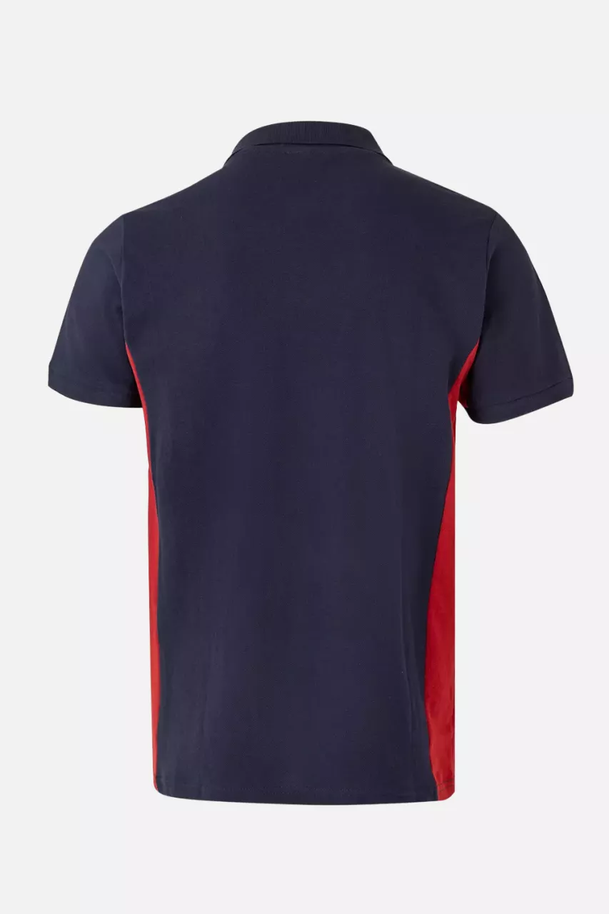 Velilla 105504-61-12, Polo Shirt, Navy Blue/Red, image 3, gallery thumbnail
