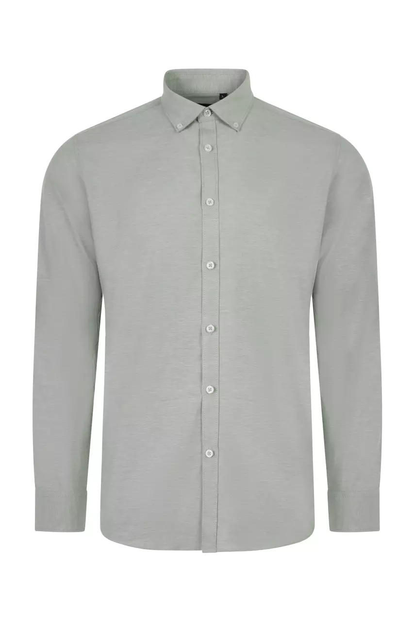 Velilla 405004S-35, Work Shirt, Light Olive Green, image 1, gallery thumbnail