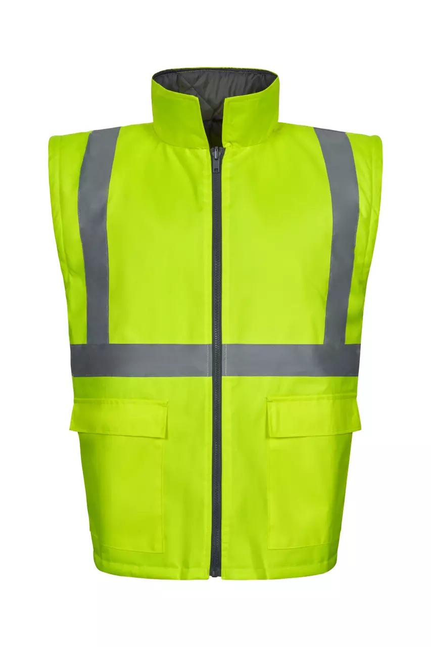 Velilla 306003-08-20-1, High-Vis Jacket, Grey/Hi-Vis Yellow, image 5, gallery thumbnail
