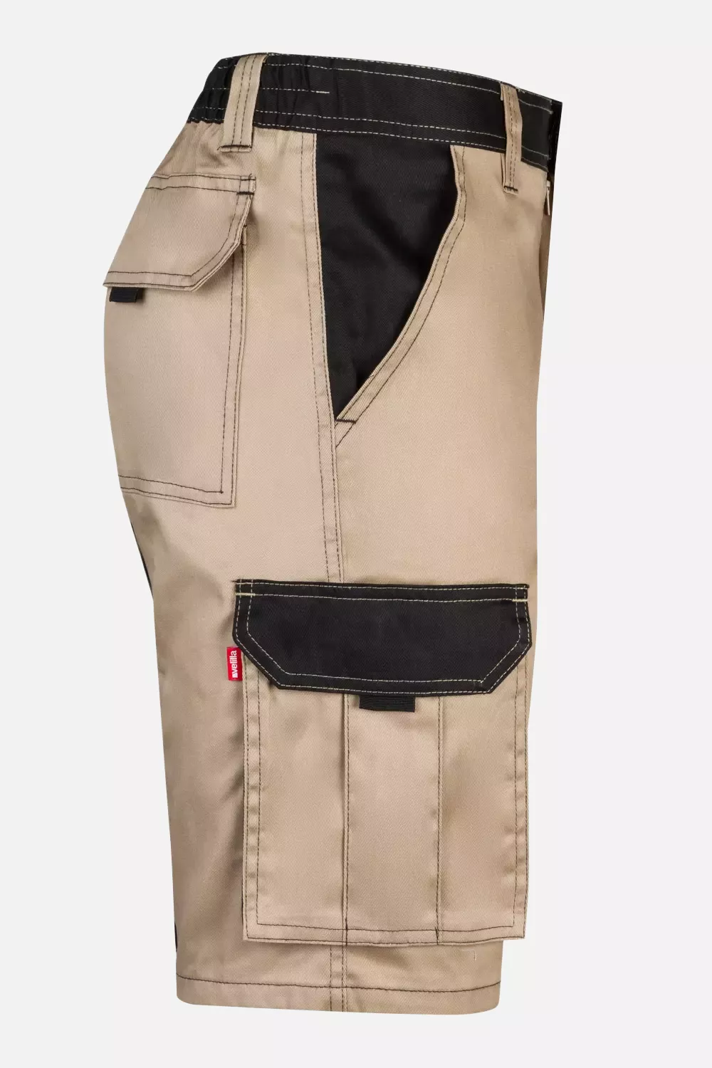 Velilla 103021B-46-00, Arbeitsshorts, Sandbeige/Schwarz, image 2