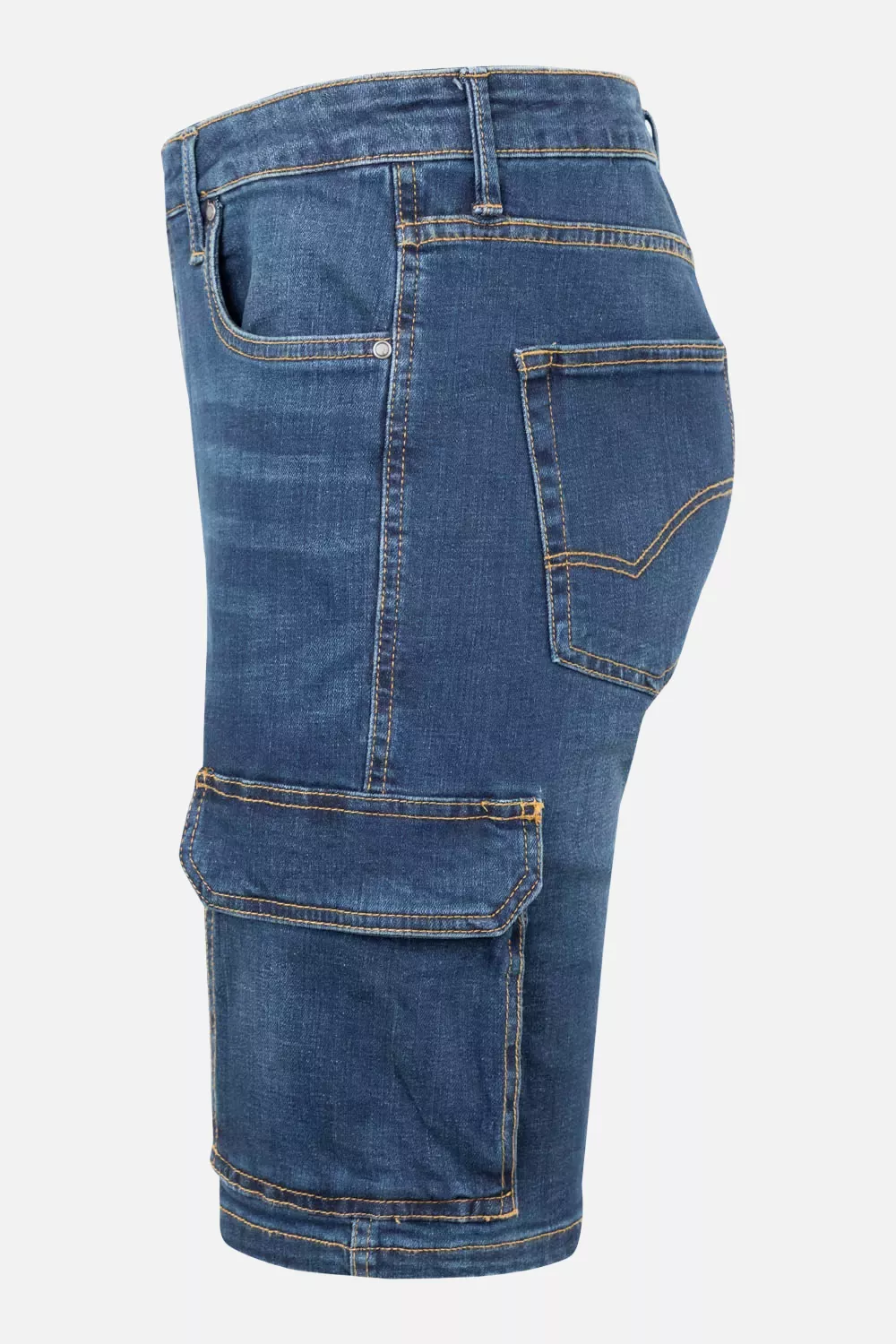 Velilla 103017S-63, Work Shorts, Blue Denim, image 5