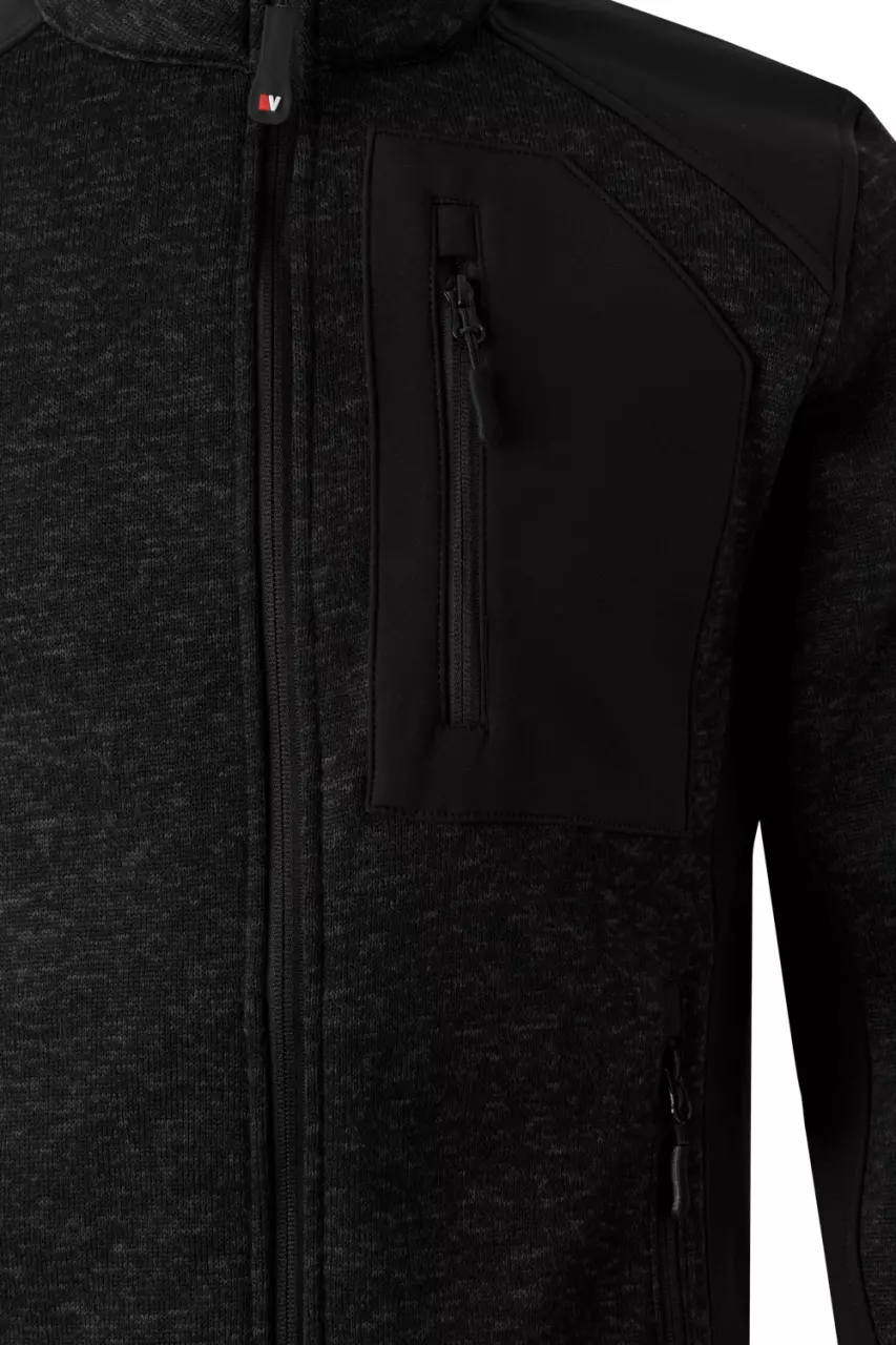 Velilla 206008-00-00, Arbeitsjacke, Meliert Schwarz/Schwarz, image 5, gallery thumbnail