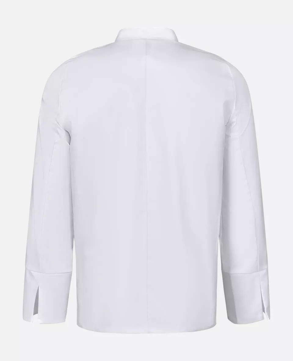 Velilla 405208S-07, Long Sleeved Chef Jacket, White, image 3, gallery thumbnail