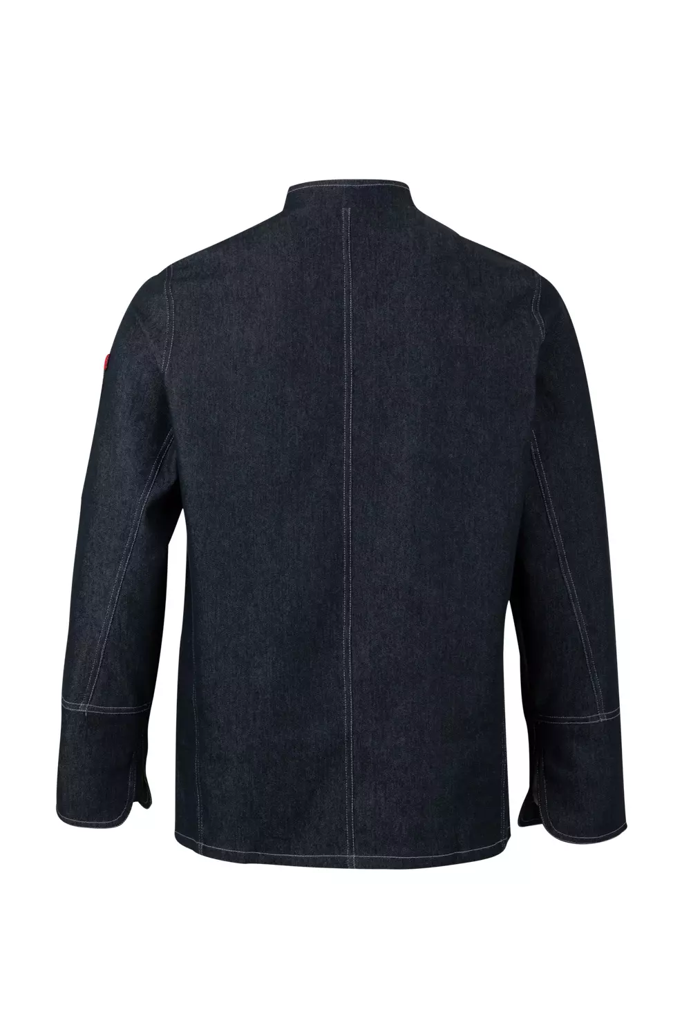 Velilla 405207-64, Long Sleeved Chef Jacket, Dark Blue Denim, image 5
