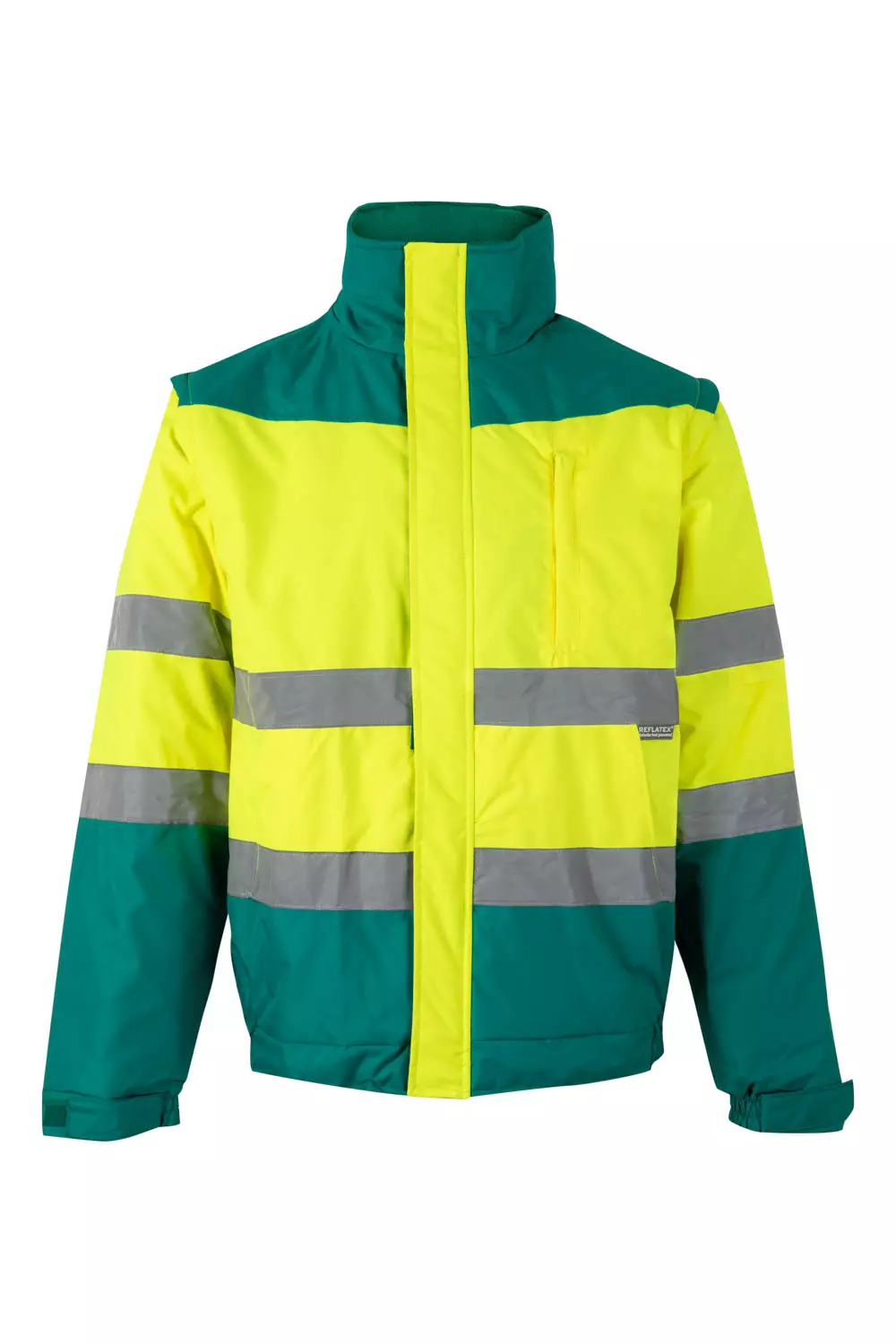 Velilla 0161-02-20-1, Warnschutzjacke, Grün/Warngelb, image 1