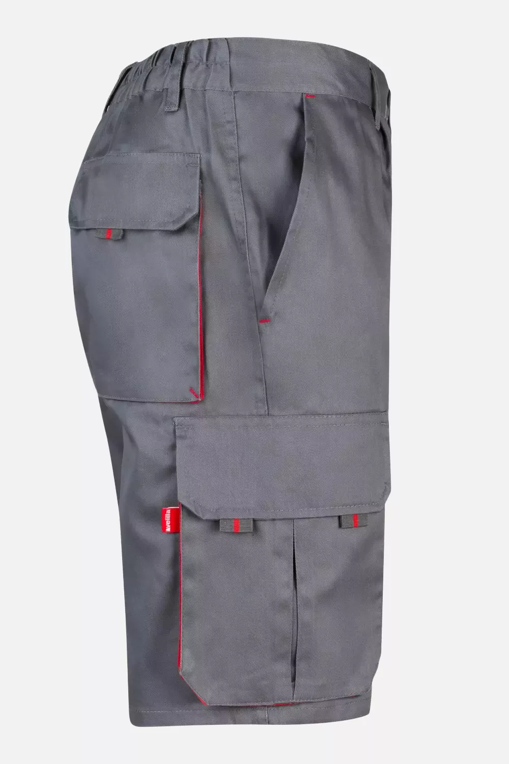 Velilla 103007-08-12, Work Shorts, Grey/Red, image 6
