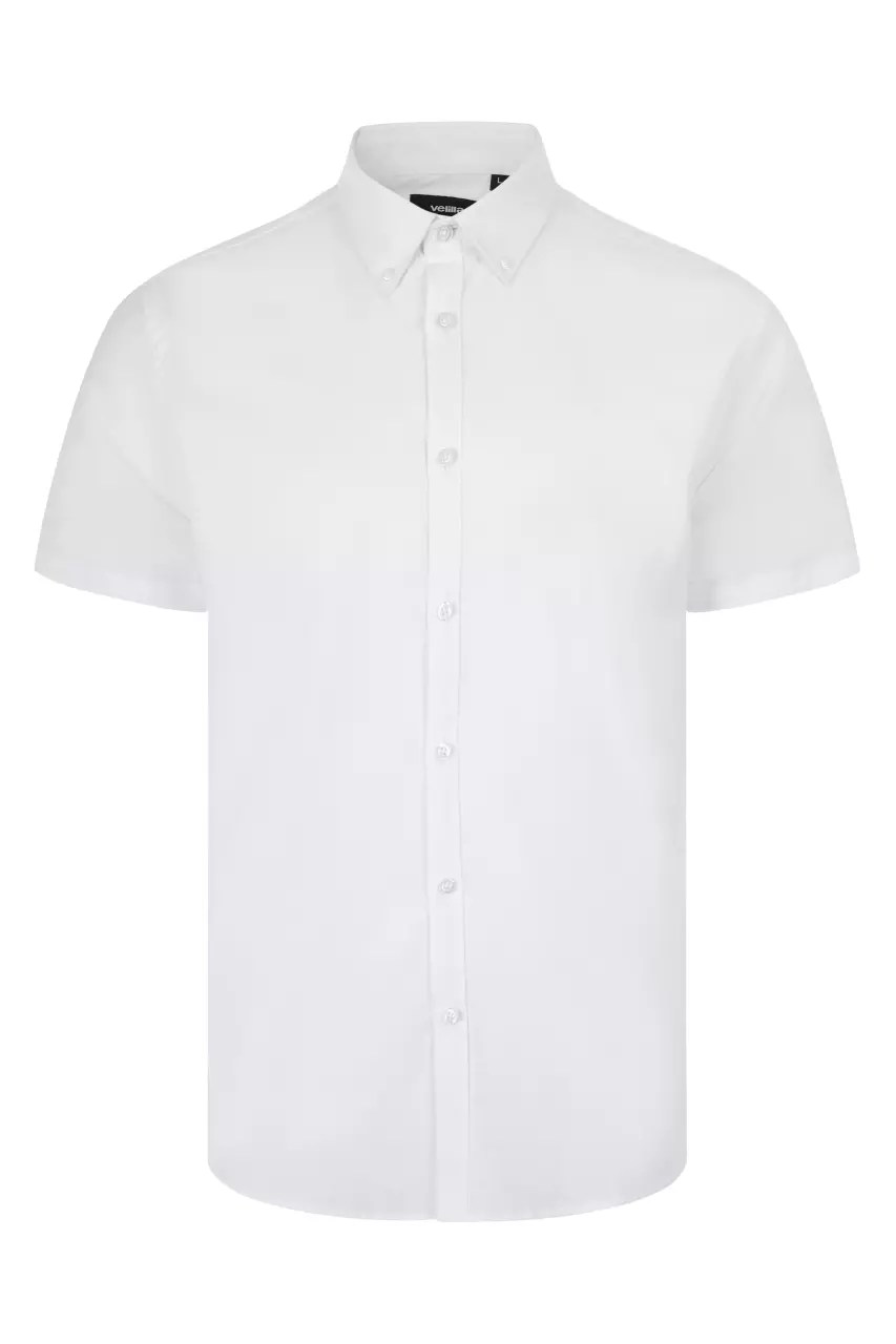 Velilla 405024S-07, Short-Sleeved Work Shirt, White