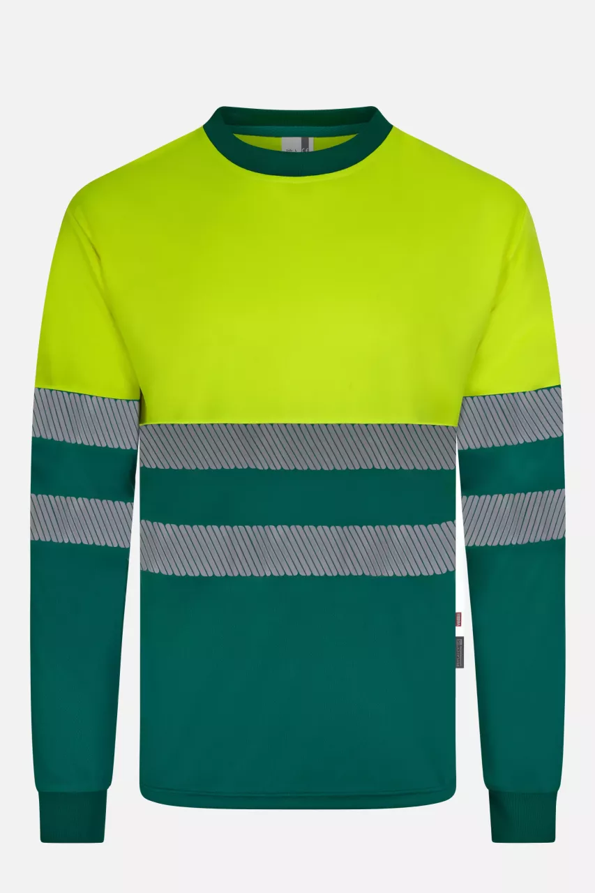 Velilla 305635-02-20-2, Warnschutz-Langarm-T-Shirt, Größe 4XL/5XL, Grün/Warngelb, image 1, gallery thumbnail