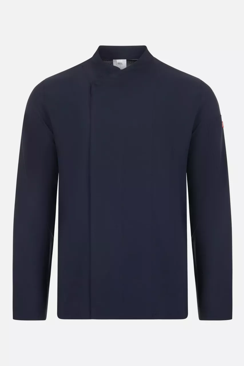 Velilla 405210-61, Long Sleeved Chef Jacket, Navy Blue, image 1, gallery thumbnail