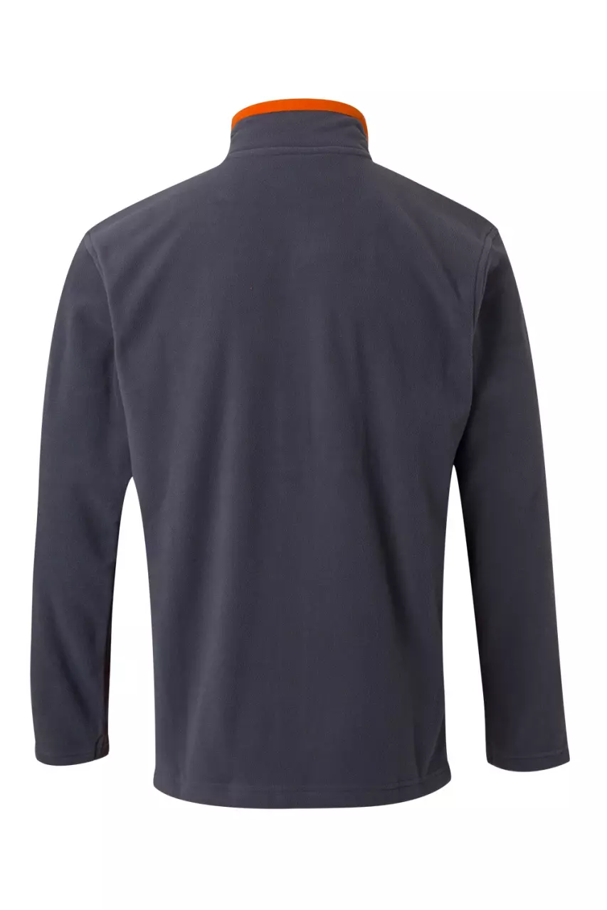 Velilla 201504-08-16, Fleece Jacket, Grey/Orange, image 2, gallery thumbnail
