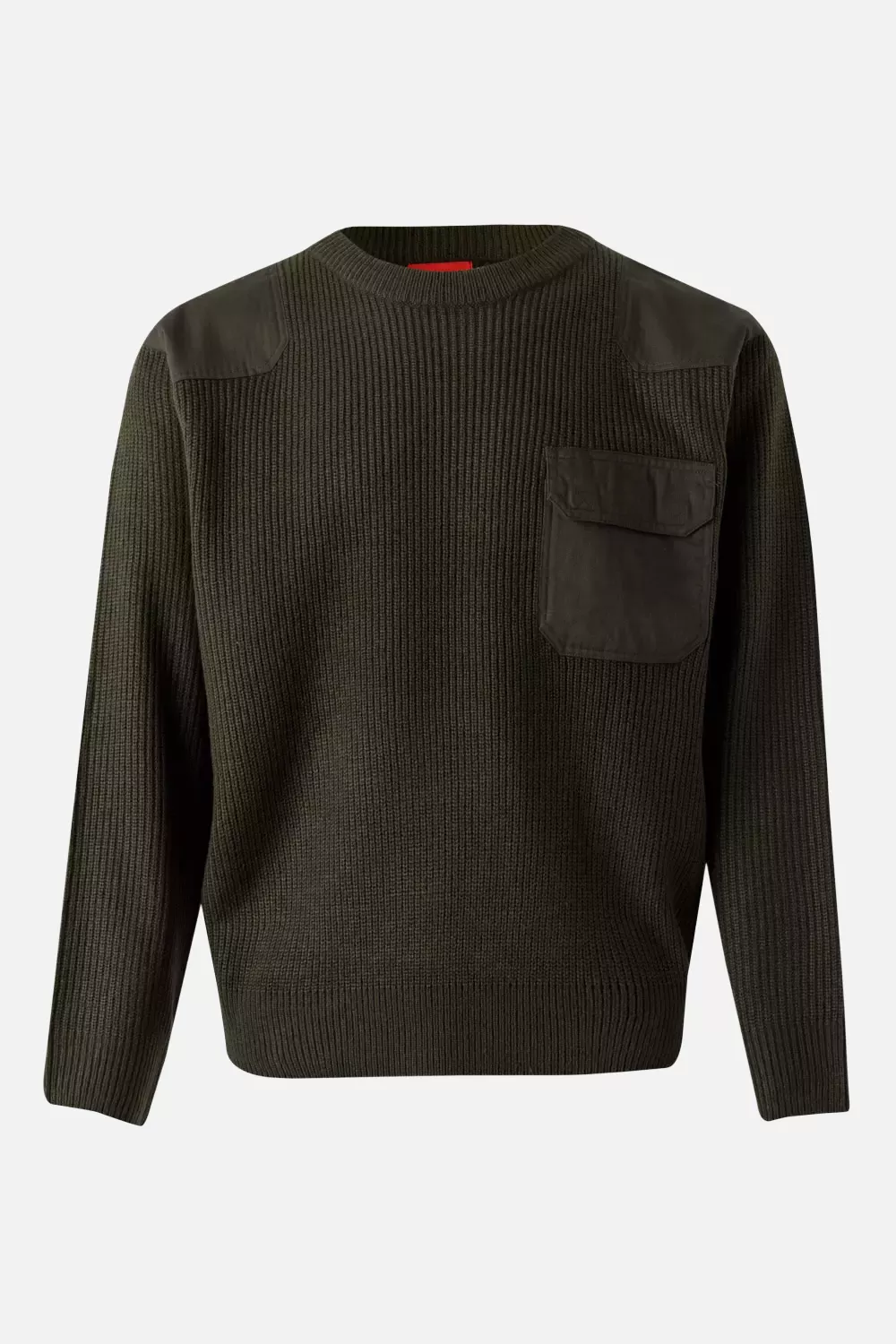 Velilla 100-03, Work Sweater, Khaki Green, image 1