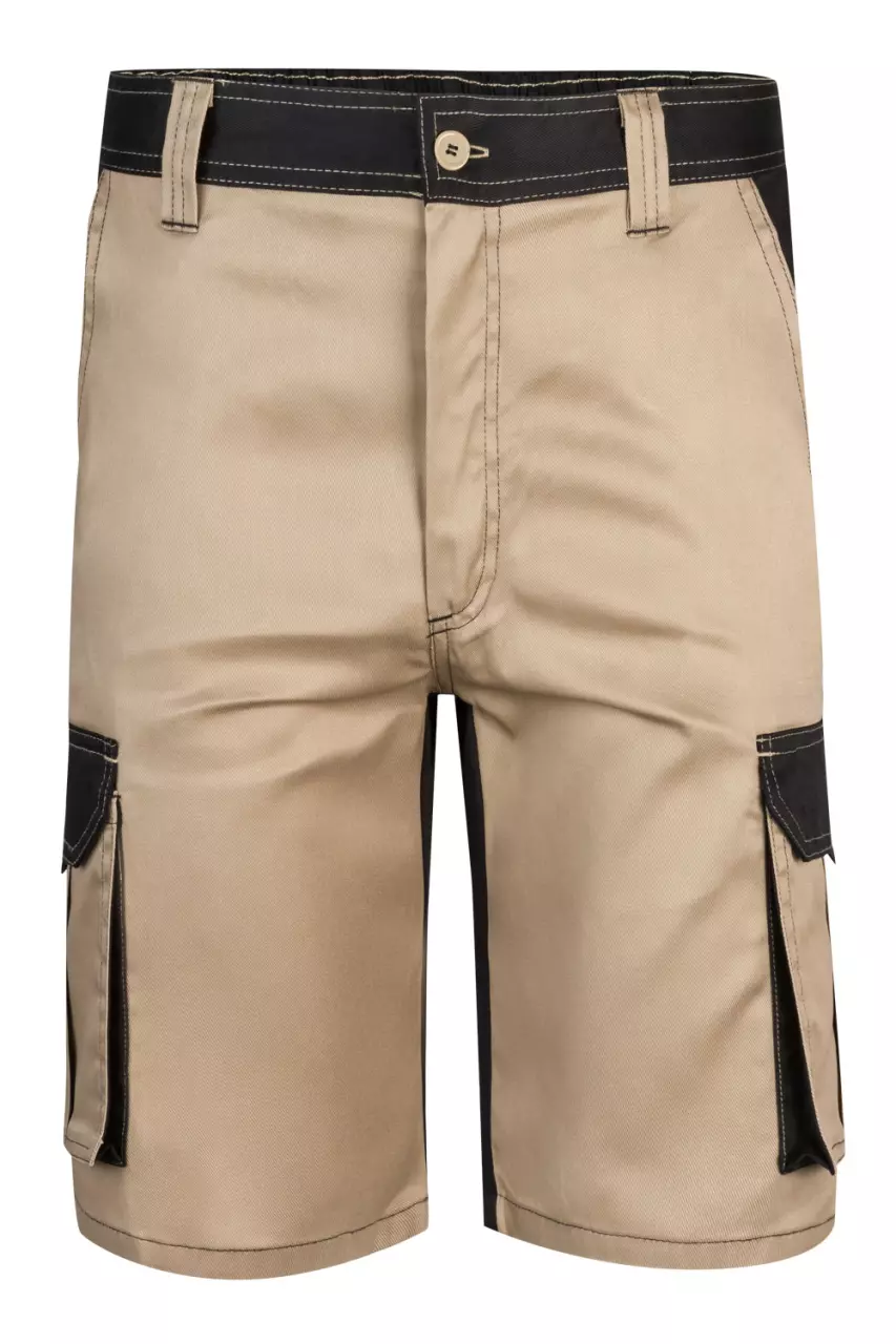 Velilla Work Shorts, Sand Beige/Black