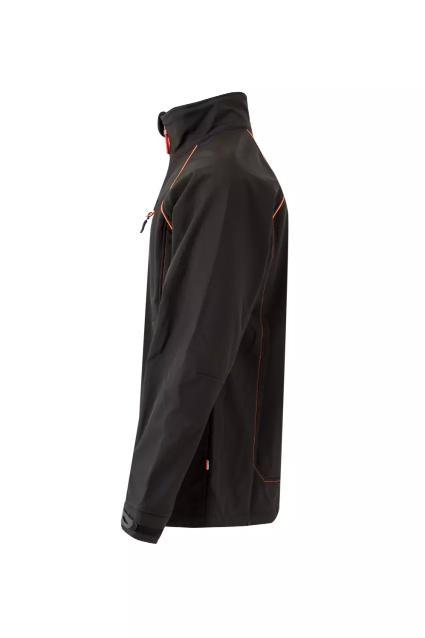 Velilla 206001-00-19, Work Jacket, Black/High-Vis Orange, image 4, gallery thumbnail