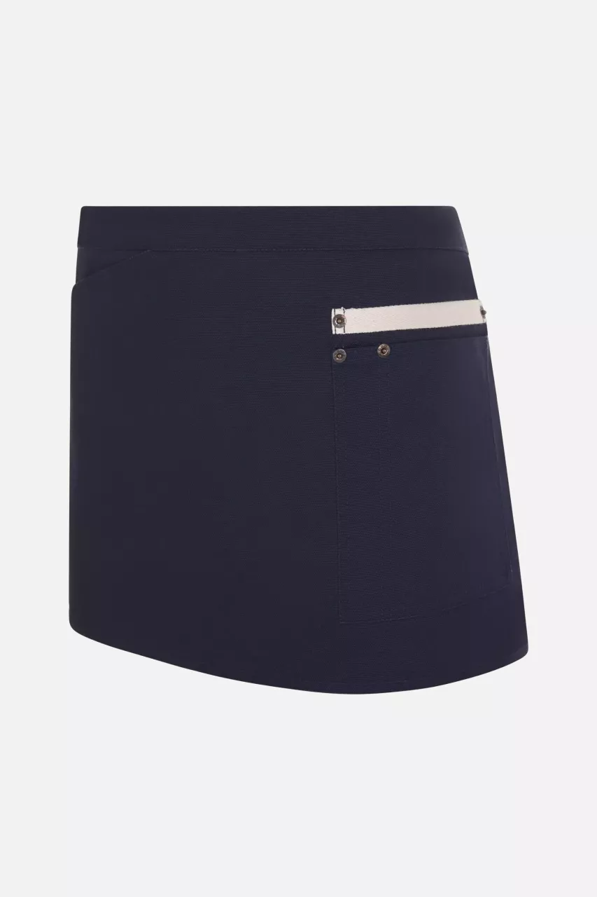 Velilla 404221B-61-41, Work Apron, Navy Blue/Ivory, image 2, gallery thumbnail
