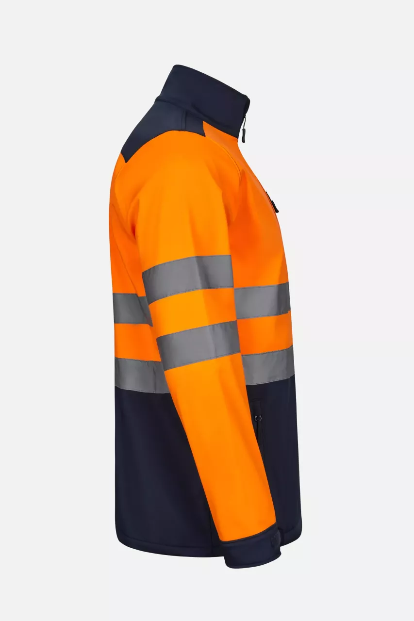 Velilla 306006-61-19-2, High-Vis Jacket, Size 4XL/5XL, Navy Blue/Hi-Vis Orange, image 3, gallery thumbnail