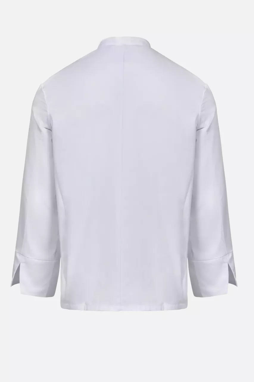 Velilla 405208-07, Long Sleeved Chef Jacket, White, image 2, gallery thumbnail