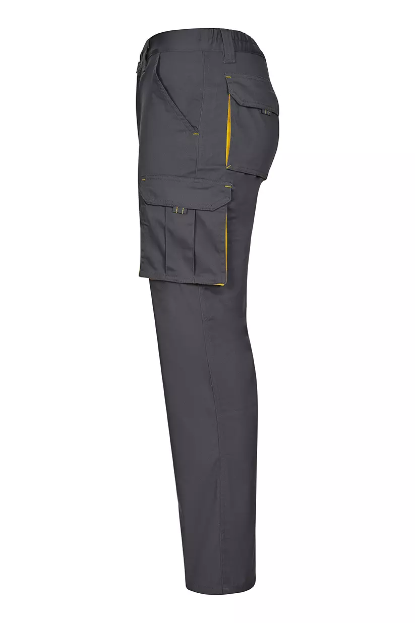 Velilla 103024S-08-17, Work Trousers, Grey/Yellow, image 2