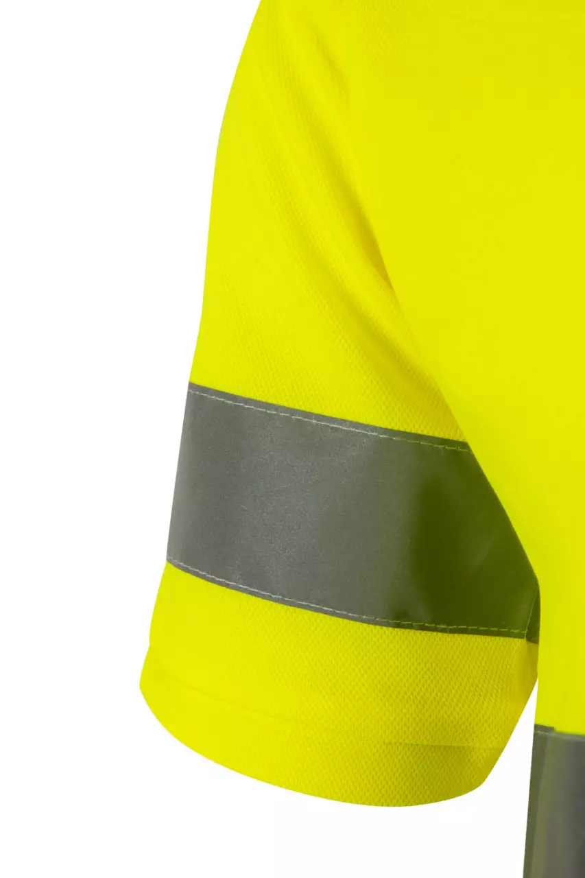 Velilla 305512-20-2, High-Vis Short Sleeve Polo Shirt, Size 4XL/5XL, Hi-Vis Yellow, image 6, gallery thumbnail