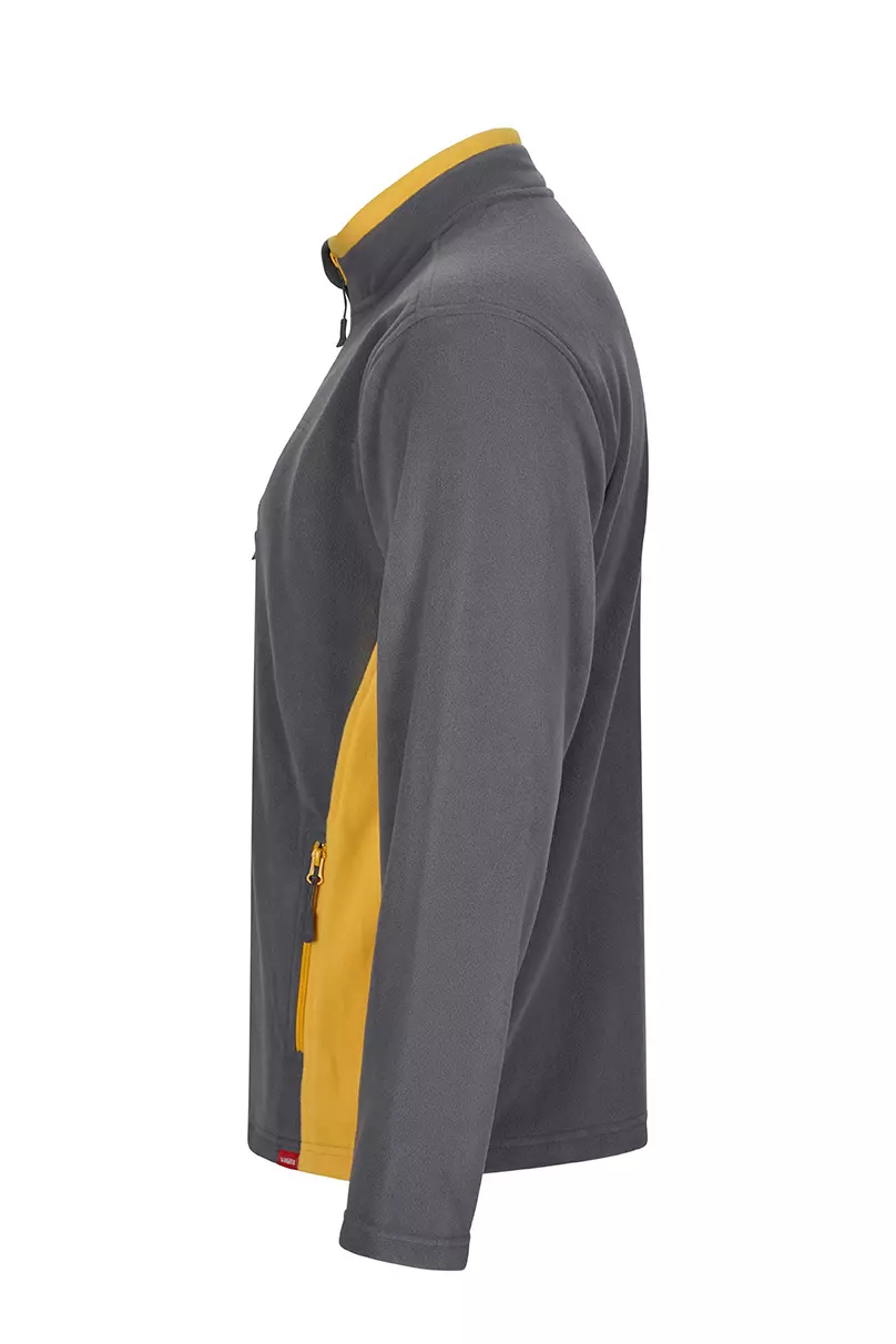 Velilla 201504-08-17, Fleece Jacket, Grey/Yellow, image 3