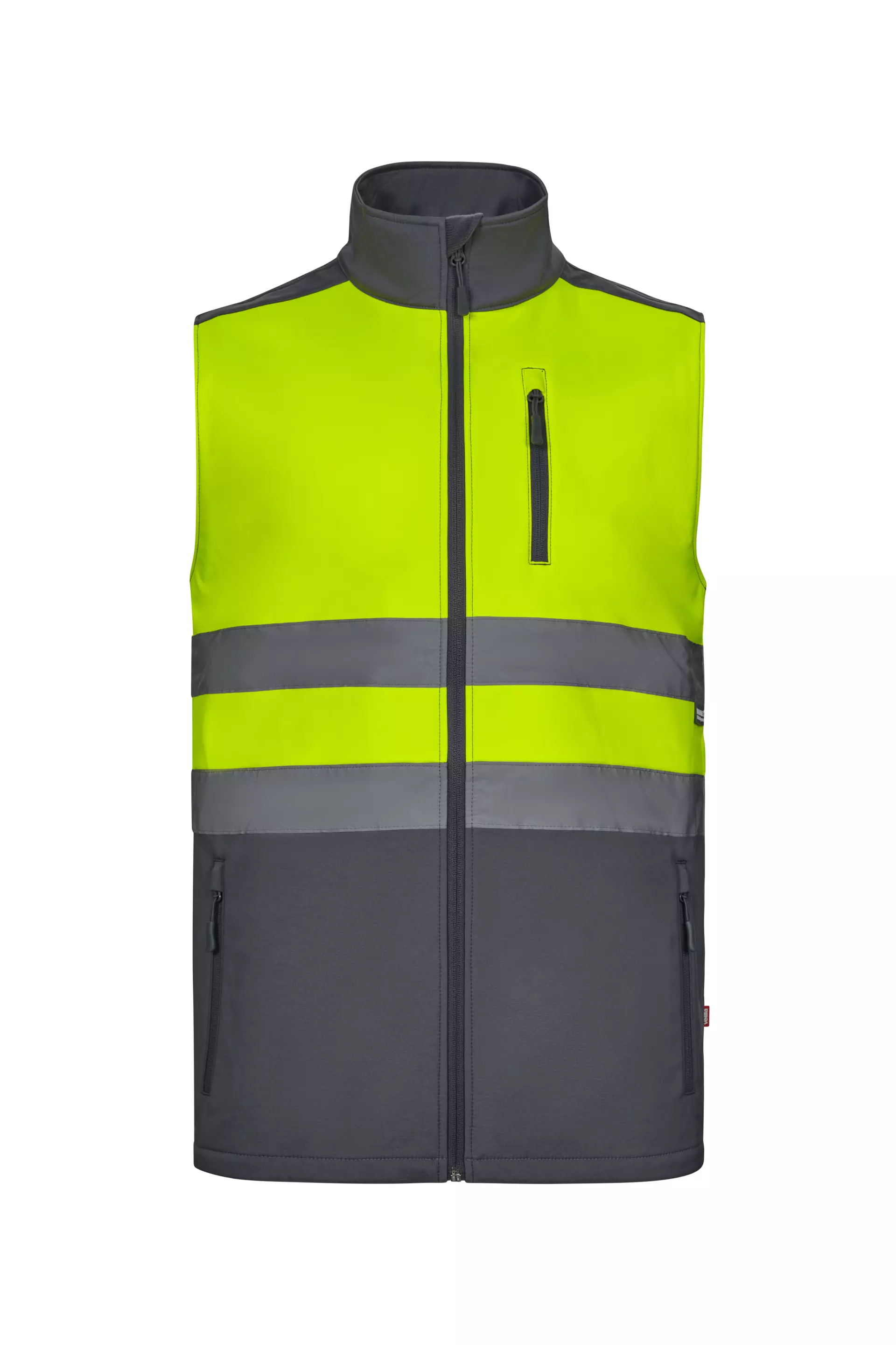 Velilla 305906-08-20-2, Warnschutzweste, Größe 4XL/5XL, Grau/Warngelb