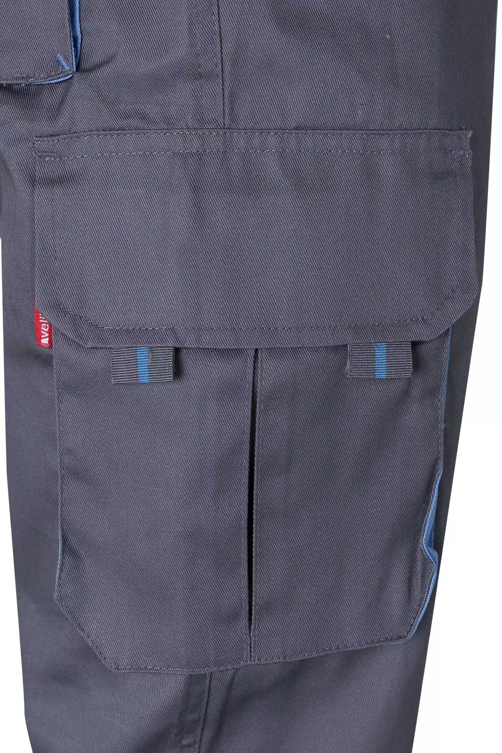 Velilla 103004-08-05, Work Trousers, Grey/Sky Blue, image 2