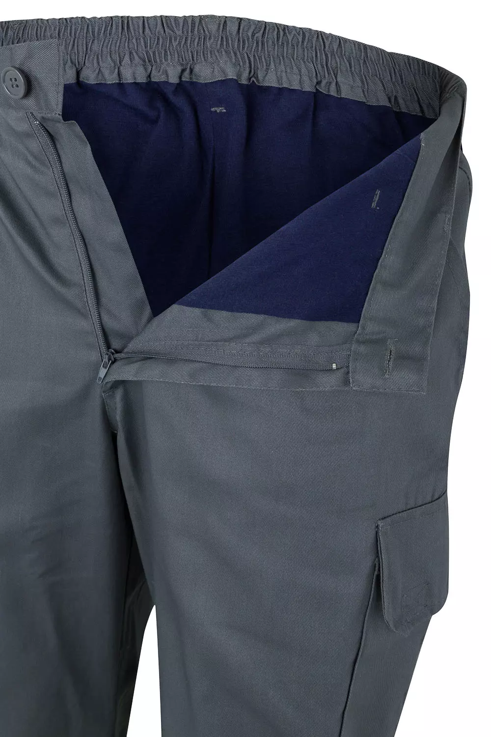 Velilla 0157-08-20, Warnschutz-Hose, Grau/Warngelb, image 5