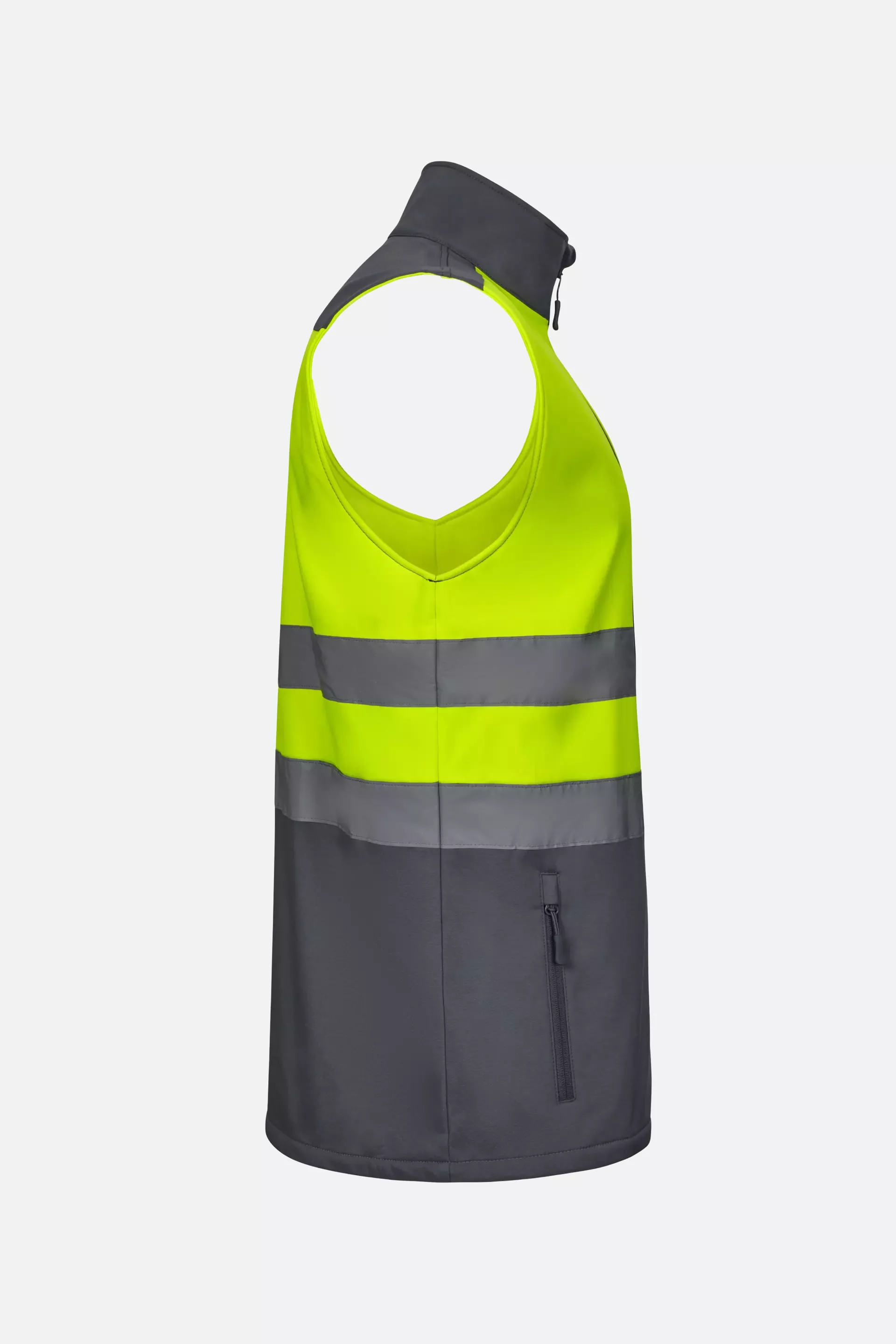 Velilla 305906-08-20, High-Vis Vest, Grey/Hi-Vis Yellow, image 2