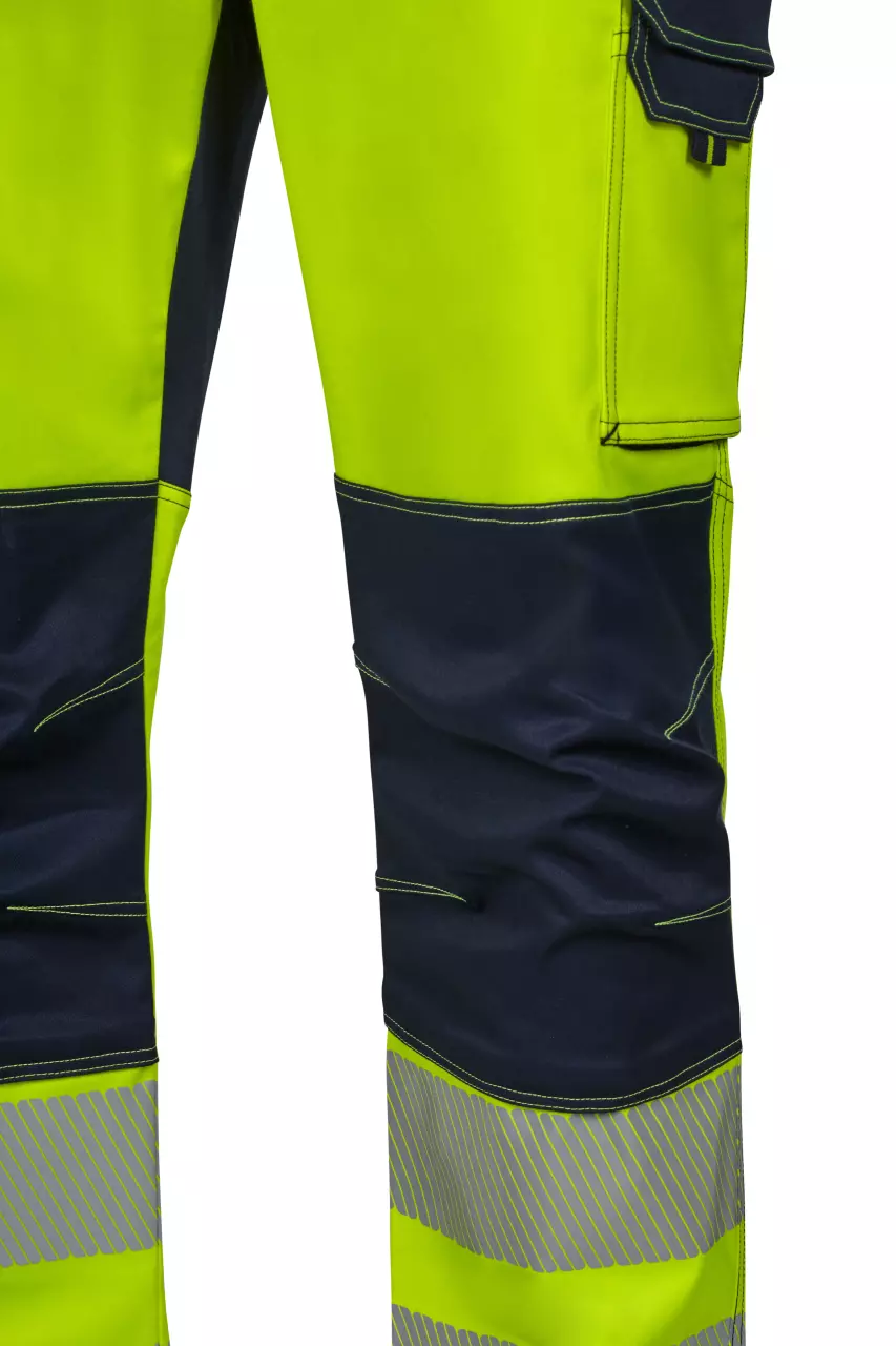 Velilla 303010S-61-20, High-Vis Work Trousers, Navy Blue/Hi-Vis Yellow, image 6, gallery thumbnail